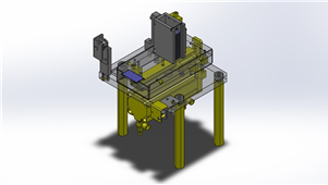 solidworks机械设备板排出机3D模型