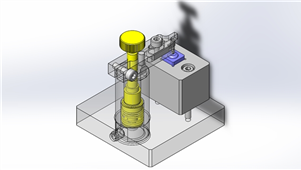 Solidworks机械设备微小零件的按压夹具机械模型