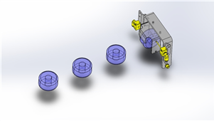 Solidworks机械设备工件姿势变更机构三维模型