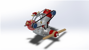 solidworks机械设备活塞发动机三维模型
