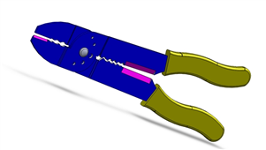 SolidWorks机械剥线钳3D模型