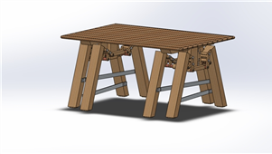 solidworks创新设计桌子3D模型