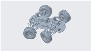 Creo SW UG通用玩具遥控车电动四驱车3D建模
