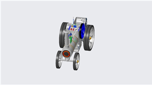solidworks机械设备蒸汽拖拉机3D建模