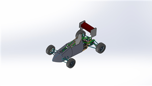 solidworks机械设备赛车钢管车架 3D模型建模