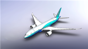 solidworks三维模型飞机3D建模