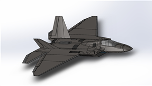 3D模型战斗机solidworks设计