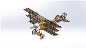 solidworks机械设计航模飞机三维模型
