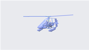 solidworks机械设计旋翼机 飞行器设计 3D模型