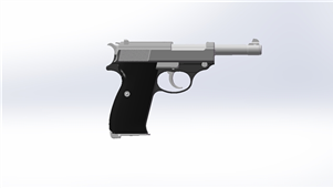 solidworks机械设计玩具枪 3D模型