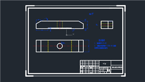 AutoCAD铣结合夹具零件图纸