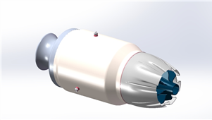 solidworks机械设备涡喷发动机三维模型