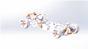 solidworks遥控 汽油车 油动车 3D模型