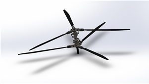solidworks直升机桨毂设计 3D模型
