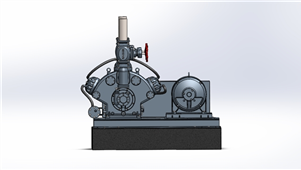 solidworks机械设计往复式压缩机3D模型
