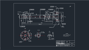 AutoCAD机械主轴零件图纸