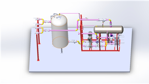 solidworks机械设计水循环设备3D模型