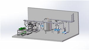 solidworks机械设计制冷系统充氨三维设备