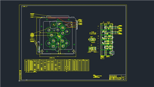 AutoCAD机械攻丝变速箱装配图纸