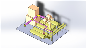 solidworks机械设备空气蒸馏厂三维模型