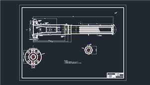 AutoCAD机械主轴装配图纸2