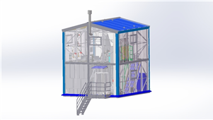solidworks机械设备生物处理站 3D模型