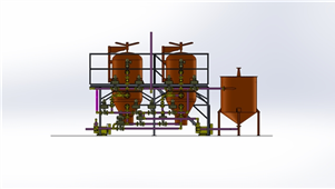 solidworks机械设备滤油系统三维模型
