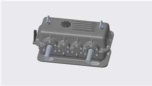 Solidworks Creo UG通用多级齿轮减速箱模型