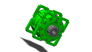 Solidworks机械设备行星齿轮变速箱3D模型