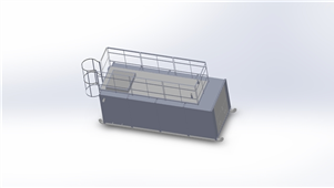 solidworks机械设备水槽 3D模型