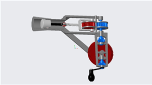 Solidworks Creo UG通用齿轮活塞传动机械模型
