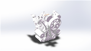 发动机 三维模型 solidworks机械设计