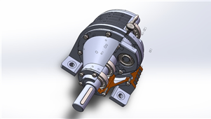 SolidWorks机械设备行星齿轮减速机3D剖切模型
