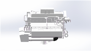 solidworks机械柴油发动机模型3D图纸