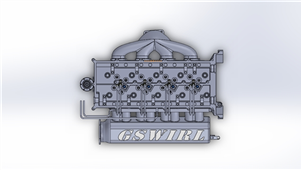 solidworks机械设备轮增压柴油发动机3D图纸