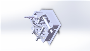 Solidworks多级多样齿轮减速器三维模型
