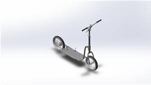 Solidworks机械踏板摩托车三维模型stp格式