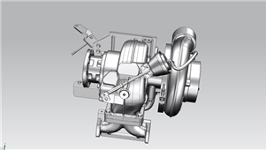 机械设计 茨涡轮增压器 三维模型 UG设计