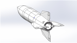 Solidworks机械设备火箭3D模型