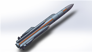 Solidworks机械设备火箭三维模型