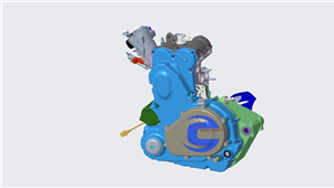 发动机Creo机械设备 3D模型