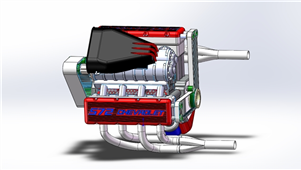 solidworks机械设备雪弗兰发动机三维模型