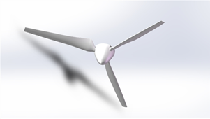 Solidworks机械设备3叶螺旋桨3D模型