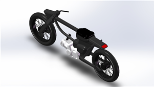 Solidworks机械设备摩托车三维模型
