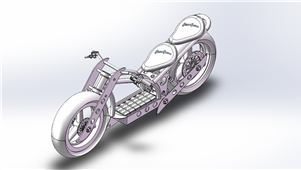 Solidworks机械设备电摩托车三维模型