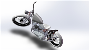 Solidworks摩托车三维模型