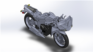 Solidworks机械设备赛车摩托车三维模型