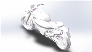 Solidworks机械设备赛车摩托车三维模型1