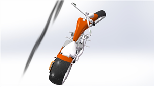 Solidworks机械三维新型摩托车三维模型