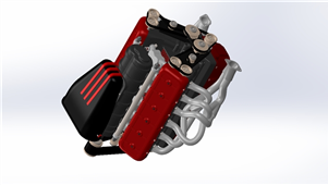 Solidworks机械设备汽车引擎发动机三维模型